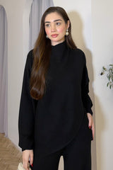 SERAPHINA WRAP COORD SET BLACK