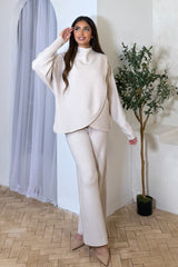 SERAPHINA WRAP COORD SET BEIGE