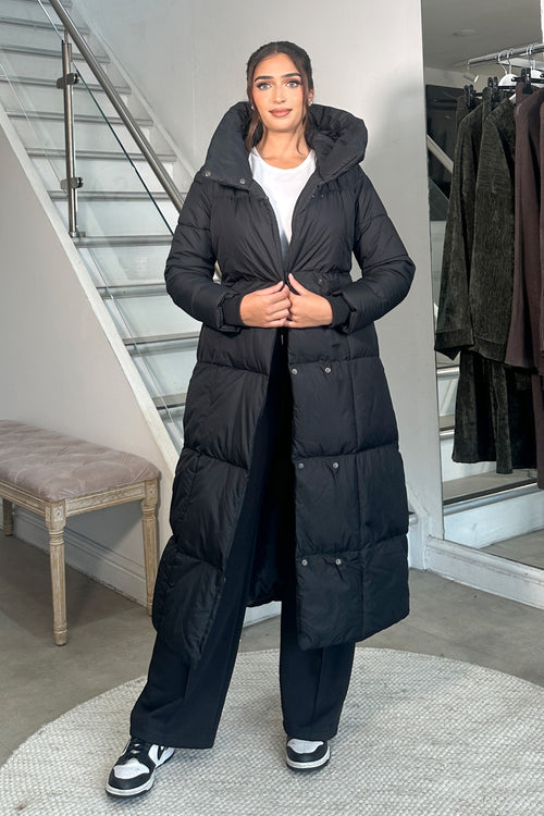 SELENE PUFFER COAT BLACK