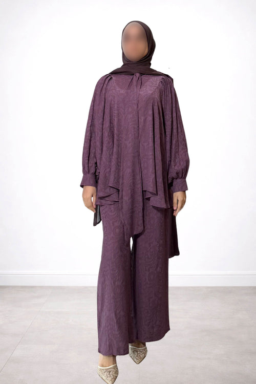 CIARA TIE COORD PURPLE