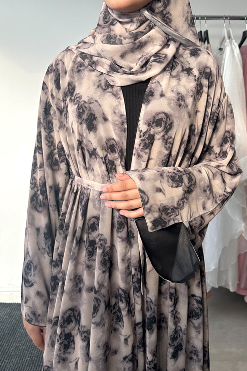 ROSE ABAYA SET BLACK
