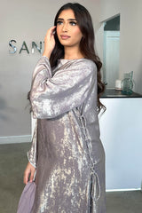 HAMIRA SHIMMER DRESS LILAC