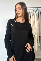 MARI GOLD BUTTON COORD BLACK