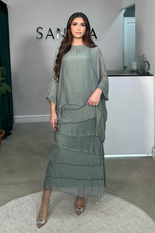 ESME TWO-PIECE SKIRT SET SAGE