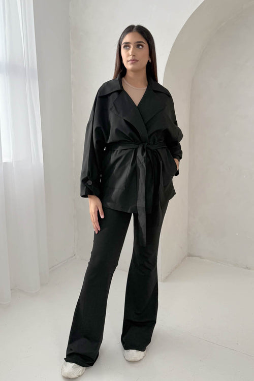 BELTED TRENCH JACKET