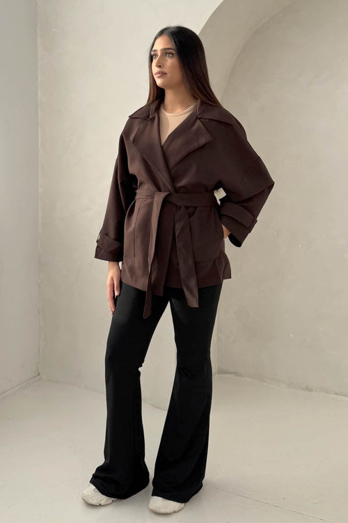 BELTED TRENCH JACKET