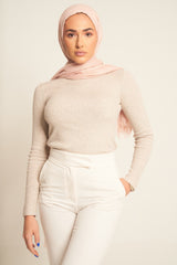 Iced Pink | Luxury Cotton Modal Hijab