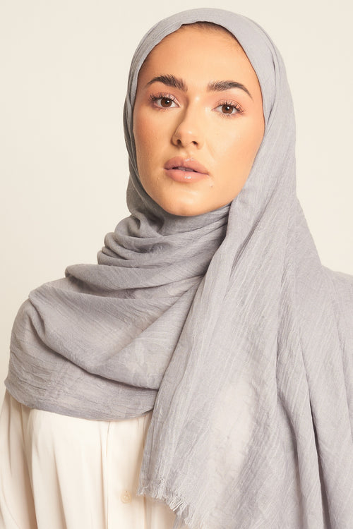 Moon Grey | Luxury Cotton Modal Hijab