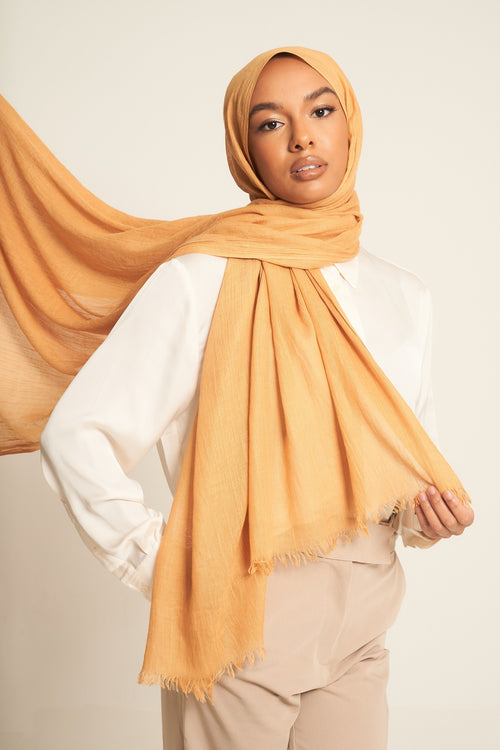 Mustard | Luxury Cotton Modal Hijab