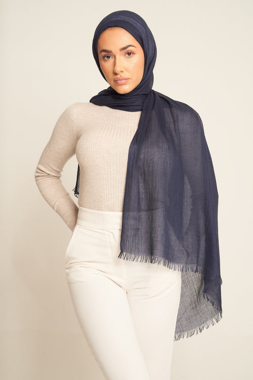 Royal Wave | Luxury Cotton Modal Hijab