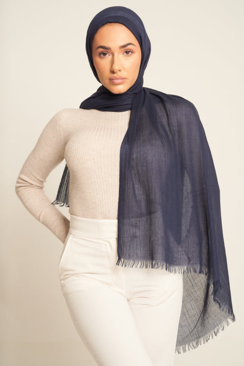 Royal Wave | Luxury Cotton Modal Hijab