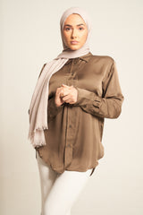 Swiss Coffee | Luxury Cotton Modal Hijab