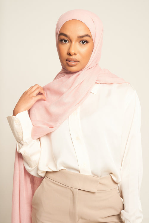 Tea Pink | Luxury Cotton Modal Hijab