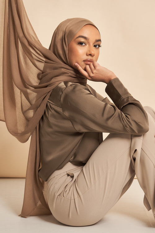 Taupe |  Premium Soft Touch Hijab