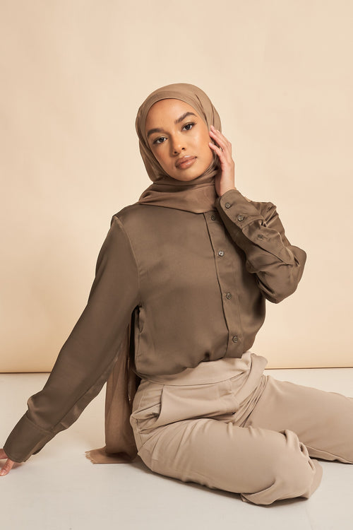 Taupe |  Premium Soft Touch Hijab
