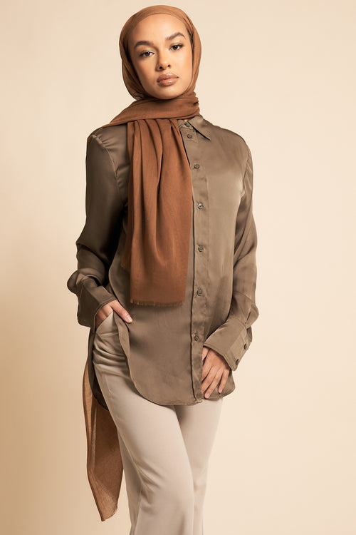 Pony Brown | Premium  Soft Touch Hijab