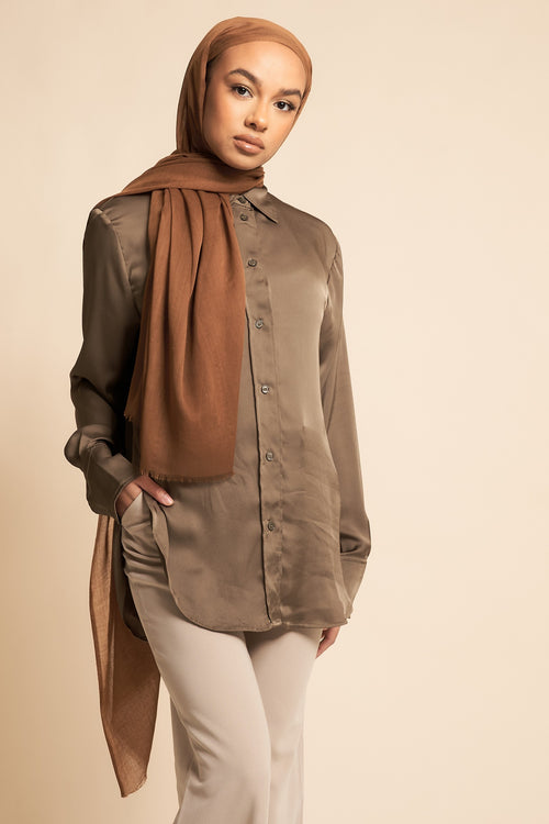Pony Brown | Premium  Soft Touch Hijab