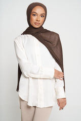 Brown | Deluxe Crinkle Hijab