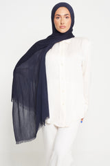 Navy | Deluxe Crinkle Hijab