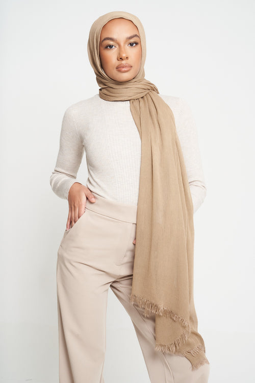 Sandy Olive | Deluxe Crinkle Hijab