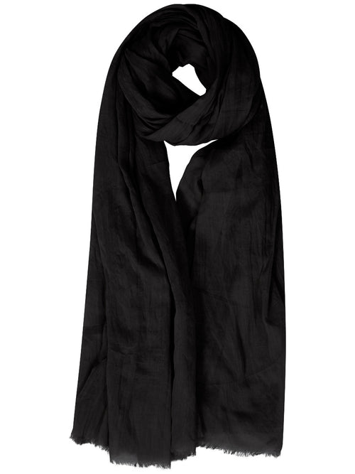 Black Cotton Mix Hijab