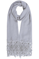 Iced Grey | Crochet Lace Hijab