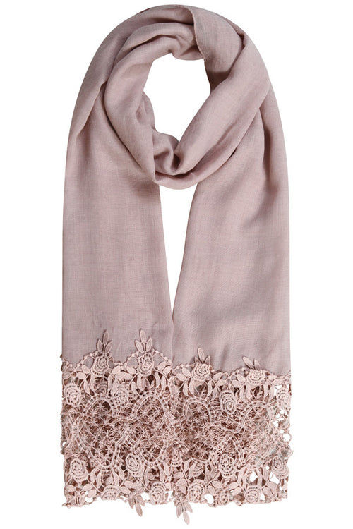 Dusky Pink | Crochet Lace Hijab