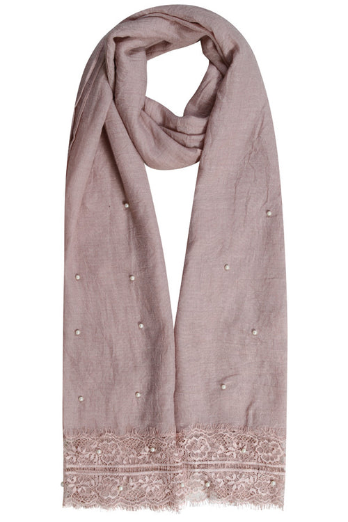 Dusky Pink | Lace and Pearl Hijab