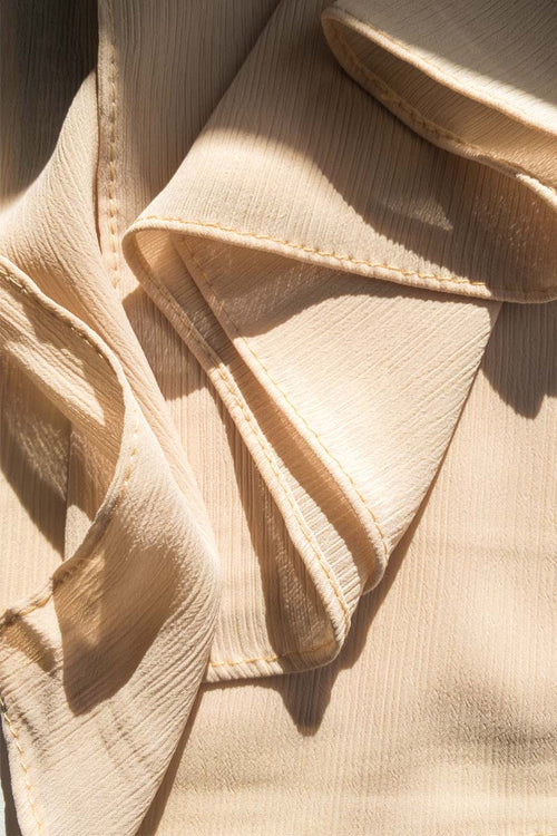 Mystic Beige Crinkle Chiffon Hijab