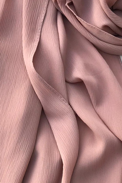 Light mink - Crinkle Chiffon Hijab