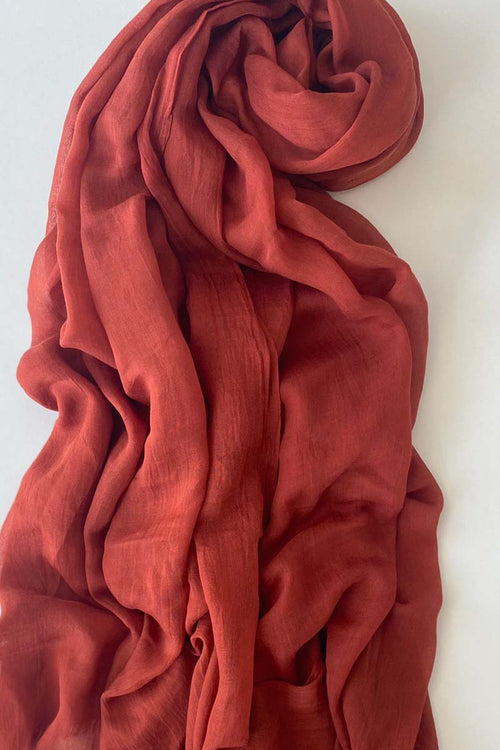 Spicy Orange Cotton Mix Hijab
