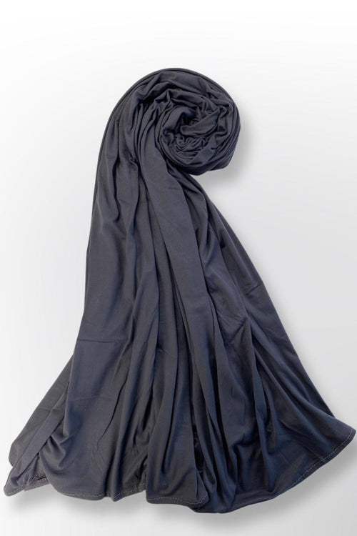 Charcoal Grey Maxi Jersey Hijab