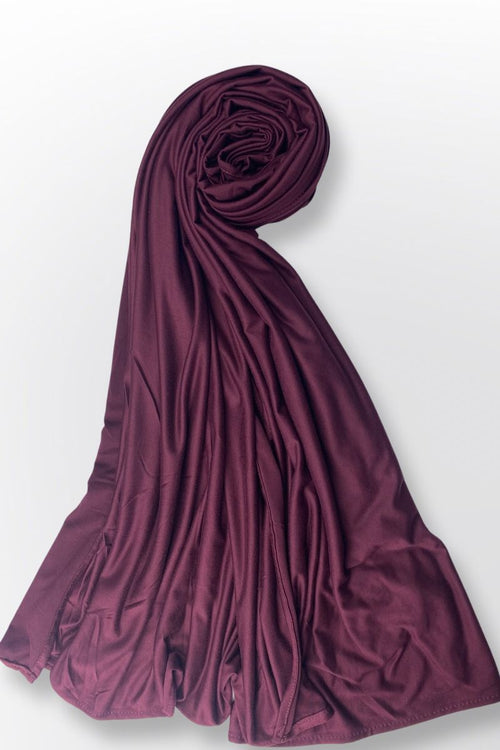 Plum Maxi Jersey Hijab