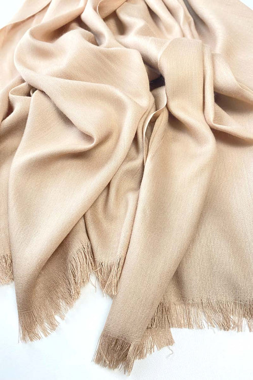 Light Beige Polished Cotton