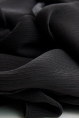 Black- Crinkle Chiffon Hijab
