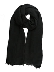 Black Crinkle cotton  Hijab