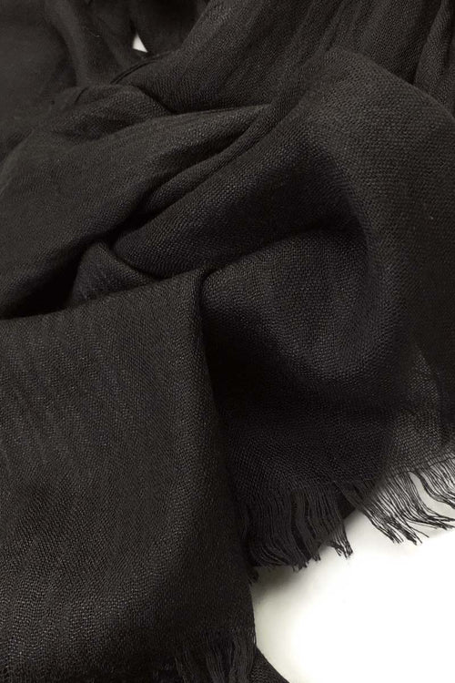 Black | Luxury Cotton Modal Hijab