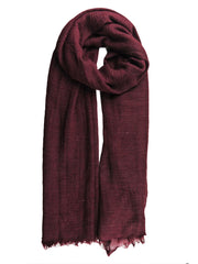 Burgundy Cotton Crinkle Hijab