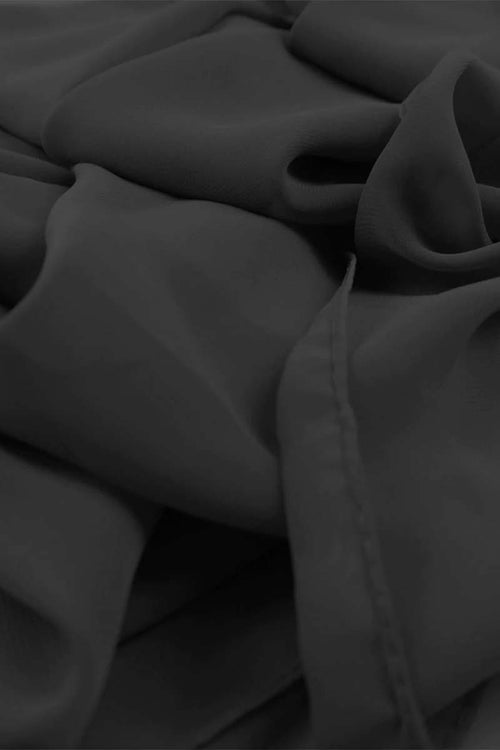 Black- Chiffon Hijab