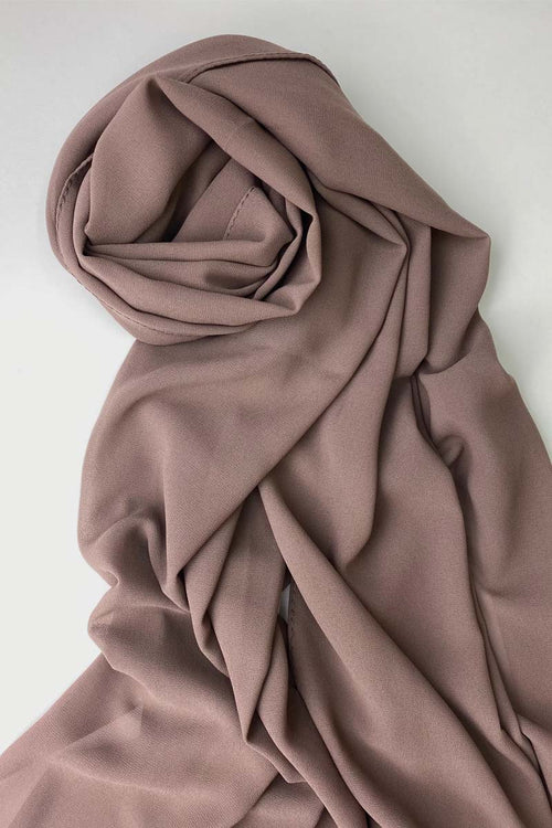 Dusky Taupe- Chiffon Hijab