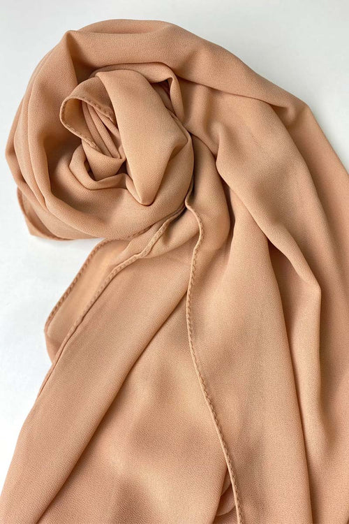 Light peach- Chiffon Hijab