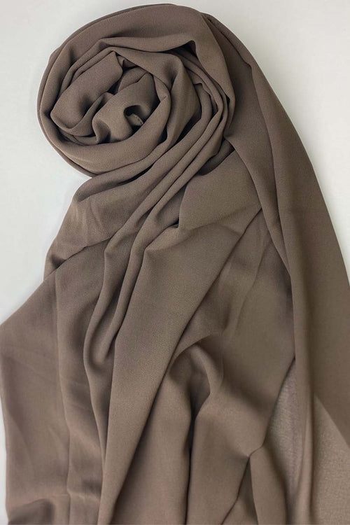 Mocha- Chiffon Hijab