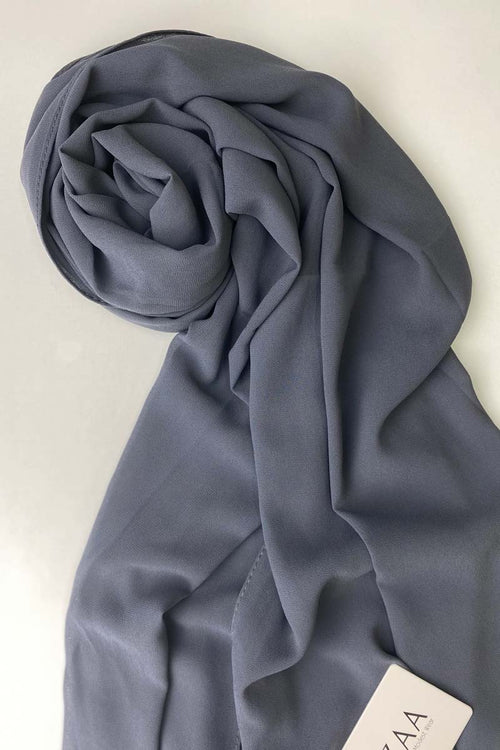 Pigeon Blue- Chiffon Hijab