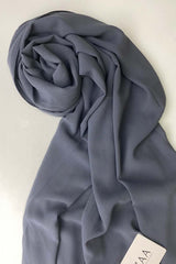 Pigeon Blue- Chiffon Hijab