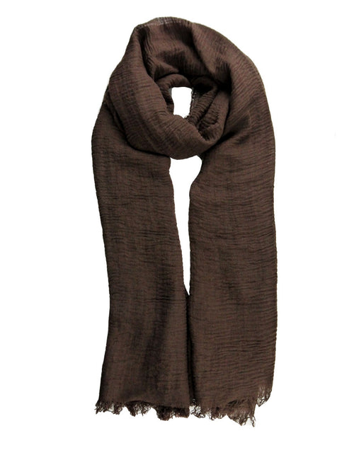 Chocolate Cotton Crinkle Hijab