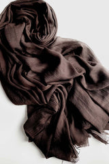 Cocoa Brown Cotton Mix Hijab