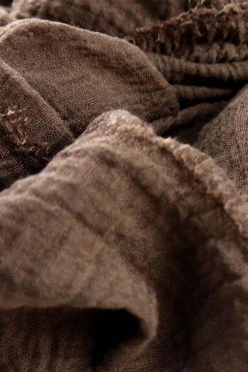 Chocolate Cotton Crinkle Hijab