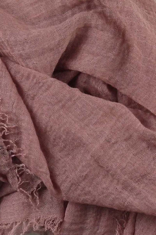 Dusky Pink Cotton Crinkle Hijab
