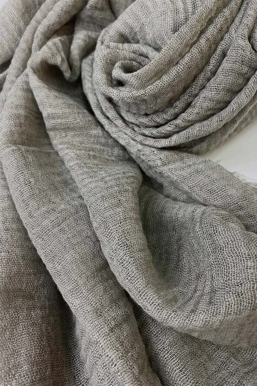 Silver Fox Cotton Crinkle Hijab