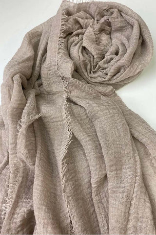 Dusky Pink Cotton Crinkle Hijab
